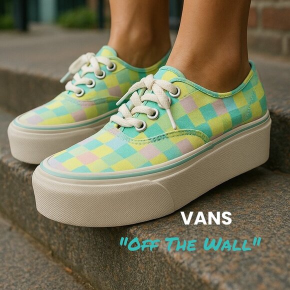 Vans Shoes - Vans Authentic Stackform Sneaker in the "Pastel Picnic" - NEW